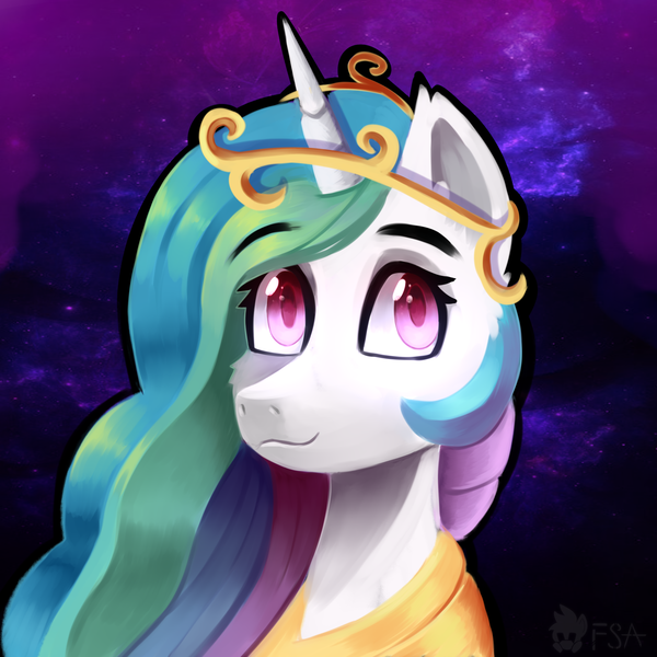 Size: 2200x2200 | Tagged: alicorn, artist:freak-side, derpibooru import, looking at you, princess celestia, safe, solo