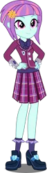 Size: 1440x5316 | Tagged: dead source, safe, artist:xebck, derpibooru import, edit, editor:slayerbvc, vector edit, sunny flare, equestria girls, friendship games, absurd resolution, bowtie, clothes, crystal prep academy, crystal prep academy uniform, crystal prep shadowbolts, hand on hip, no makeup edit, pleated skirt, school uniform, simple background, skirt, solo, transparent background, vector, wristband