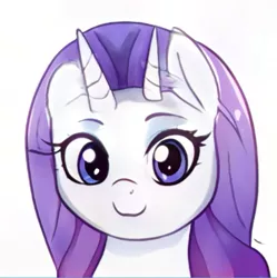 Size: 695x697 | Tagged: safe, artist:thisponydoesnotexist, derpibooru import, machine learning generated, bicorn, pony, artificial intelligence, horn, image, multiple horns, neural network, not rarity, png, solo
