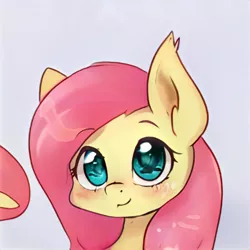 Size: 1024x1024 | Tagged: safe, artist:thisponydoesnotexist, derpibooru import, machine learning generated, pony, cute, female, image, jpeg, mare, neural network, not fluttershy, simple background, solo