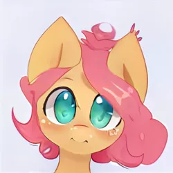 Size: 1024x1024 | Tagged: safe, artist:thisponydoesnotexist, derpibooru import, machine learning generated, oc, pony, bust, cute, female, image, jpeg, mare, neural network, not fluttershy, short hair, simple background, solo