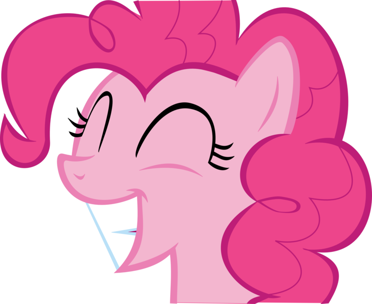 Size: 3155x2585 | Tagged: safe, artist:nero-narmeril, derpibooru import, pinkie pie, pony, high res, simple background, smiling, solo, transparent background, vector