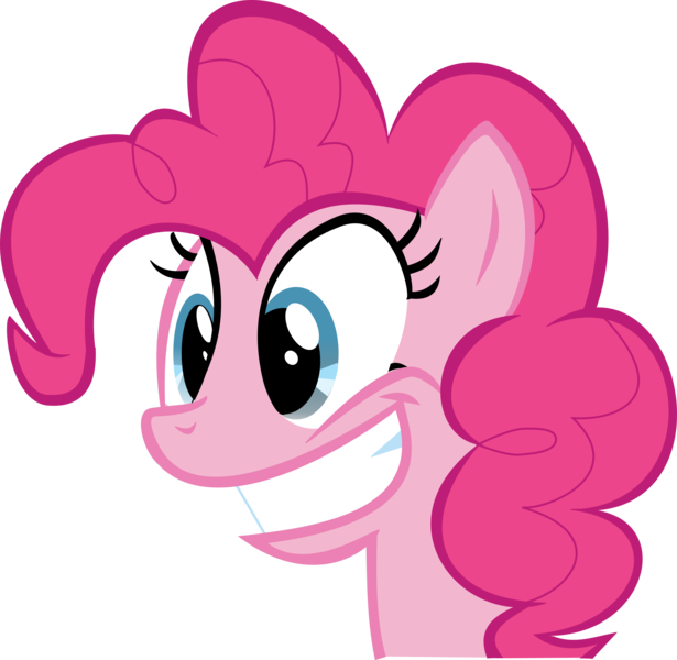 Size: 5128x5000 | Tagged: safe, artist:nero-narmeril, derpibooru import, pinkie pie, pony, absurd resolution, simple background, smiling, solo, transparent background, vector