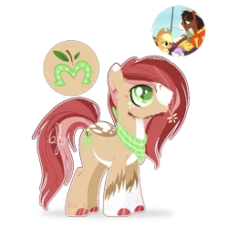 Size: 657x657 | Tagged: safe, artist:6-fingers-lover, derpibooru import, applejack, trouble shoes, oc, oc:lucky hoof, earth pony, pony, male, offspring, parent:applejack, parent:troubleshoes clyde, parents:troublejack, simple background, stallion, transparent background