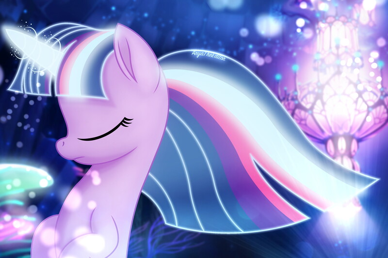 twilight sparkle glow wallpaper