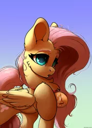 Size: 2300x3200 | Tagged: safe, artist:skitsniga, derpibooru import, fluttershy, pegasus, pony, 1st place, :o, cheek fluff, chest fluff, colored pupils, cute, ear fluff, female, fluffy, leg fluff, lidded eyes, looking at you, mare, medal, messy mane, open mouth, shoulder fluff, shyabetes, simple background, smiling, solo, wing fluff, wings, yay