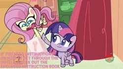 Size: 1591x891 | Tagged: badge of shame, caption, derpibooru import, edit, edited screencap, hotel mario, image macro, meme, my little pony: pony life, safe, screencap, spoiler:pony life s01e13, text