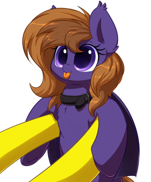 Size: 5000x6000 | Tagged: safe, artist:acersiii, derpibooru import, oc, oc:lemon drop, oc:lunar rose, bat pony, pony, :p, bat pony oc, bat wings, big eyes, blepping, chest fluff, collar, colored pupils, commission, cute, dilated pupils, ear fluff, ear tufts, female, holding a pony, mare, ocbetes, offscreen character, orange mane, pov, purple coat, purple eyes, simple background, small pony, smiling, solo focus, tongue out, transparent background, underhoof, wings