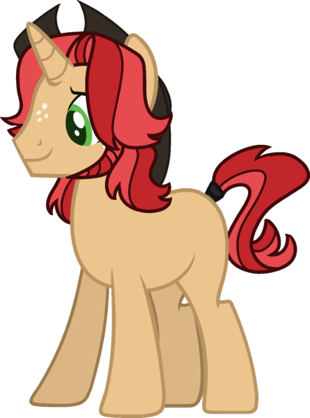 Size: 1222x1648 | Tagged: safe, artist:klawiee, derpibooru import, pony, unicorn, base used, male, offspring, parent:big macintosh, parent:sunset shimmer, parents:shimmermac, solo, stallion