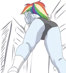 Size: 1913x2112 | Tagged: suggestive, artist:sumin6301, derpibooru import, rainbow dash, equestria girls, breasts, busty rainbow dash, butt, female, giant human, giant rainbow dash, giantess, macro, mega/giant rainbow dash, rainbutt dash, sexy, stupid sexy rainbow dash