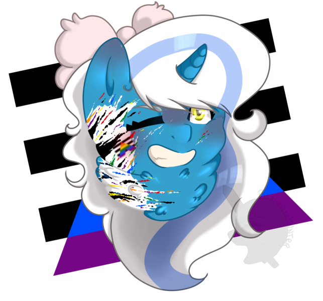 Size: 6000x5600 | Tagged: adorabelle, alicorn, alicorn oc, artist:bladedeehunter, bow, chest fluff, cute, derpibooru import, female, flag, hair bow, horn, mare, oc, oc:fleurbelle, one eye closed, pride, pride flag, safe, simple background, transparent background, wings, yellow eyes