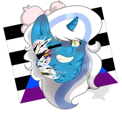 Size: 6000x5600 | Tagged: adorabelle, alicorn, alicorn oc, artist:bladedeehunter, bow, chest fluff, cute, derpibooru import, female, flag, hair bow, horn, mare, oc, oc:fleurbelle, one eye closed, pride, pride flag, safe, simple background, transparent background, wings, yellow eyes