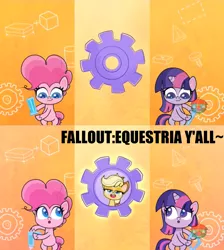 Size: 1364x1520 | Tagged: applejack, bipedal, derpibooru import, fallout equestria, ministry of wartime technology, my little pony: pony life, pinkie pie, safe, spoiler:pony life s01e08, spoiler:pony life s01e10, the fluttershy effect, twilight sparkle