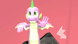 Size: 800x450 | Tagged: 3d, animated, artist:papadragon69, comic, comic:spike's cyosa, cyoa, derpibooru import, dragon, gif, male, older, older spike, princess ember, safe, source filmmaker, spike, teenager, teenage spike, transition, winged spike, zoomed in, zoom out