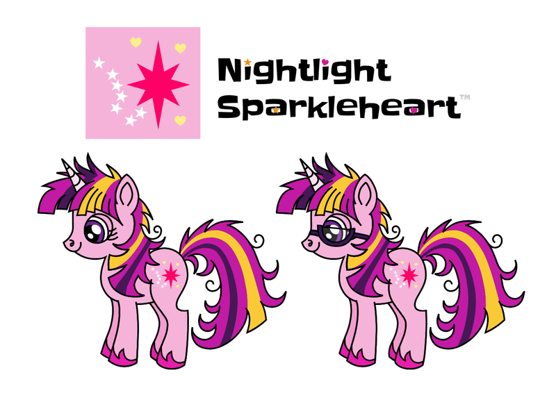 Size: 1280x906 | Tagged: safe, artist:starponys87, derpibooru import, purple waters, oc, unicorn, asperger's syndrome, autism, donut steel, geek, glasses, horn, little sister, messy hair, messy mane, nerd, parody, stars, unicorn oc