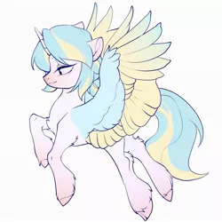 Size: 2048x2048 | Tagged: alicorn, alicorn oc, artist:amo, derpibooru import, horn, oc, safe, simple background, solo, unofficial characters only, unshorn fetlocks, white background, wings