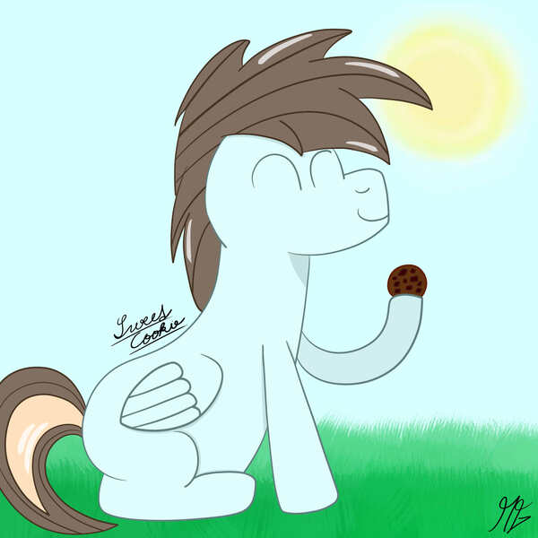 Size: 1920x1920 | Tagged: artist:matyas451, cookie, derpibooru import, digitalart, food, oc, ponysona, safe