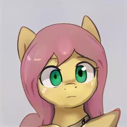 Size: 1024x1024 | Tagged: safe, artist:thisponydoesnotexist, derpibooru import, machine learning generated, pony, bust, female, image, jpeg, mare, neural network, not fluttershy, portrait, simple background, solo