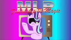 Size: 1920x1080 | Tagged: safe, artist:loserofhope, derpibooru import, starlight glimmer, pony, unicorn, female, macho man randy savage, mare, obscure reference, osw review, randy savage, solo, sunglasses, youtube link
