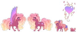 Size: 6000x2500 | Tagged: safe, artist:jackiebloom, derpibooru import, alicorn, pegasus, pony, unicorn, baby, baby pony, female, filly, mare, parents:cadancepie, simple background, solo, transparent background