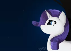 Size: 2556x1830 | Tagged: safe, artist:klonex1050art, derpibooru import, rarity, pony, unicorn, night, solo, stars