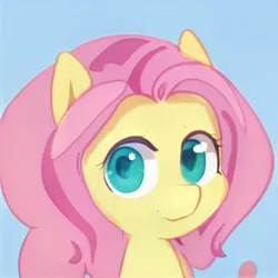 Size: 1024x1024 | Tagged: safe, artist:thisponydoesnotexist, derpibooru import, machine learning generated, pony, artificial intelligence, bust, image, jpeg, looking at you, neural network, not fluttershy, portrait, solo