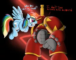 Size: 2757x2165 | Tagged: artist:wazzart, chaos, crossover, derpibooru import, human, khorne, khorne berzerker, rainbow dash, safe, warhammer 40k, warhammer (game)