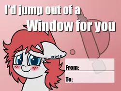 Size: 1024x768 | Tagged: artist:scramjet747, defenestration, derpibooru import, holiday, lenbow, oc, safe, self-defenestration, unofficial characters only, valentine, valentine's day