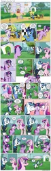 Size: 1200x4000 | Tagged: adorkable, artist:muffinshire, blushing, bow, clothes, cockblock, comic, comic:twilight's first day, cute, derpibooru import, dork, female, fence, filly, garden, gate, hair bow, kissing, kiss on the cheek, kiss sandwich, moment killer, muffinshire is trying to murder us, night light, parent, princess cadance, safe, scrunchy face, shining armor, slice of life, sproing, sunshine sunshine, taxi, twiabetes, twilight sparkle, twilight velvet, uniform, what just happened