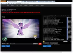 Size: 1168x850 | Tagged: safe, derpibooru import, screencap, twilight sparkle, twilight sparkle (alicorn), alicorn, pony, derpibooru, magical mystery cure, alicorn drama, bronystate, drama, female, firefox, mare, meta, microsoft, windows