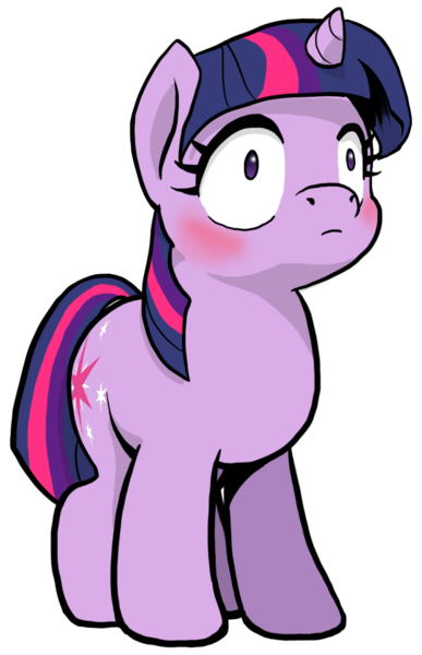 Size: 800x1240 | Tagged: adorkable, artist:muffinshire, blushing, comic:twilight's first day, cute, derpibooru import, dork, female, filly, muffinshire is trying to murder us, safe, shocked, shrunken pupils, simple background, solo, transparent, transparent background, twilight sparkle, what just happened, wide eyes