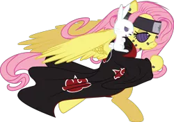 Size: 3337x2347 | Tagged: akatsuki, animal path, artist:macethebarrowslord, derpibooru import, fluttershy, naruto, pain, pain (naruto), rinnegan, safe