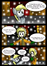 Size: 574x791 | Tagged: artist:neoncabaret, comic, comic:derpy's wish, derpibooru import, derpy hooves, human, oc, oc:mel, safe