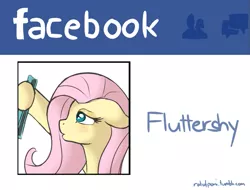 Size: 759x577 | Tagged: 30 minute art challenge, artist:ratofdrawn, derpibooru import, duckface, facebook, fluttershy, safe