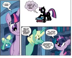 Size: 393x317 | Tagged: call me maybe, carly rae jepsen, derpibooru import, idw, idw micro series, jade singer, official comic, safe, song reference, spoiler:comic, summer mane, twilight sparkle