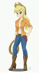 Size: 3422x6376 | Tagged: absurd resolution, applejack, artist:steffy-beff, derpibooru import, human, humanized, rope, safe, solo