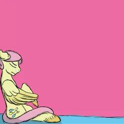 Size: 5000x5000 | Tagged: absurd resolution, artist:bowlingfailure14, butterscotch, crying, derpibooru import, fluttershy, rule 63, safe, solo, swapped cutie marks, unshorn fetlocks