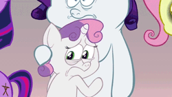 Size: 500x281 | Tagged: animated, derpibooru import, .mov, pony.mov, rarity, safe, slaverty, swag.mov, sweetie belle