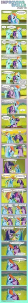 Size: 1024x10914 | Tagged: safe, artist:bcrich40, derpibooru import, lyra heartstrings, rainbow dash, twilight sparkle, pegasus, pony, unicorn, comic:improving skills, background pony, bath, bathing, campfire, comic, dialogue, feeding, female, food, glass, grass, heart, improving skills, lake, lesbian, levitation, magic, magic aura, mare, mouth hold, onomatopoeia, pond, shampoo, shipping, sleeping, sound effects, telekinesis, twidash, unicorn twilight, washing, water, wet, wet mane, z, zzz