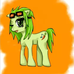 Size: 507x504 | Tagged: safe, artist:allenrinnekanda, derpibooru import, ponified, pony, gumi, vocaloid