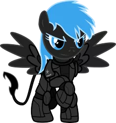 Size: 4083x4317 | Tagged: safe, artist:turbo740, derpibooru import, oc, unofficial characters only, pegasus, pony, fallout equestria, absurd resolution, blackout, enclave, grand pegasus enclave, simple background, solo, transparent background, vector