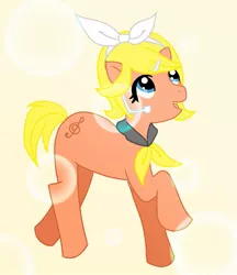 Size: 831x962 | Tagged: safe, artist:fryzylstyk, derpibooru import, ponified, pony, kagamine rin, vocaloid