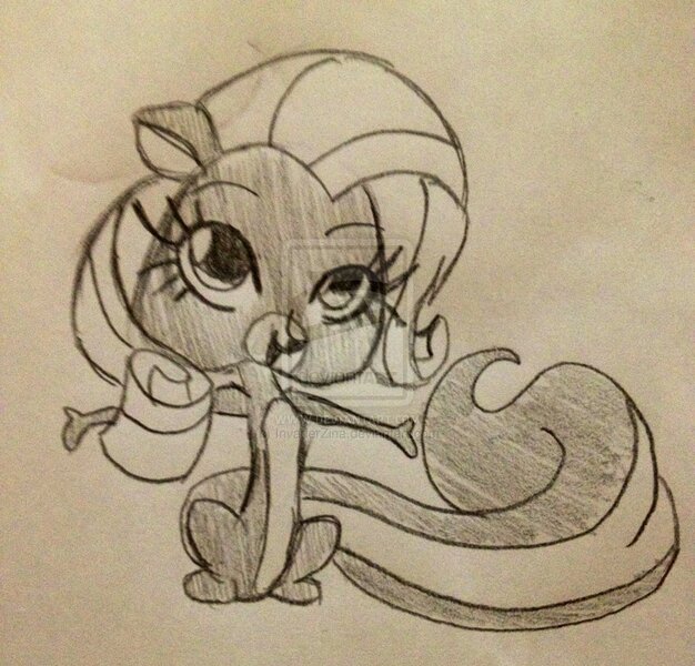 Size: 1024x981 | Tagged: artist:invaderzina, derpibooru import, female, littlest pet shop, pepper clark, rarity hair, safe, skunk, voice actor joke