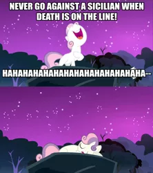 Size: 1280x1440 | Tagged: caption, derpibooru import, image macro, safe, sweetie belle, text, the princess bride, vizzini