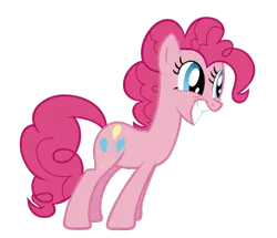 Size: 461x397 | Tagged: animation error, artist:relaxingonthemoon, derpibooru import, female, mare, pinkie pie, reaction image, safe, screencap, simple background, solo, svg, .svg available, transparent background, vector