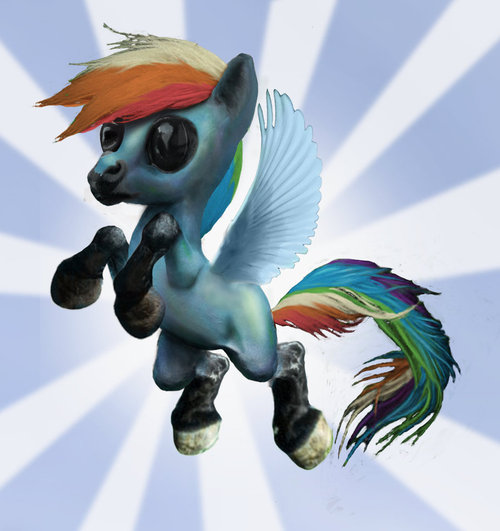 Size: 500x531 | Tagged: artist:tidensbarn, creepy, derpibooru import, rainbow dash, safe, solo