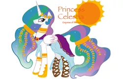 Size: 3400x2200 | Tagged: alternate hairstyle, artist:inkrose98, clothes, derpibooru import, dress, princess celestia, safe, solo