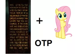 Size: 566x413 | Tagged: allied mastercomputer, crack shipping, crossover, crossover shipping, derpibooru import, exploitable meme, female, fluttershy, i have no mouth and i must scream, male, meme, otp, safe, shipping, straight, this will end in death, this will end in tears, this will end in tears and/or death