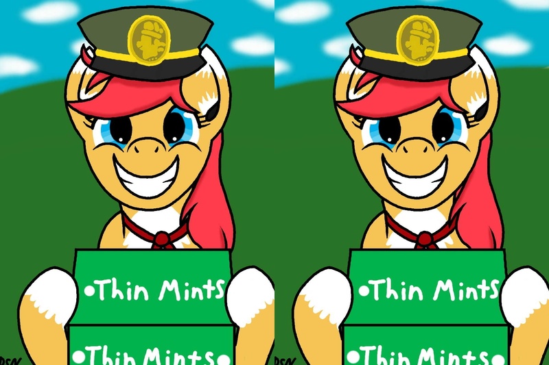 Size: 1920x1280 | Tagged: artist:dsninja, cross eye stereogram, derpibooru import, fanart, filly guides, oc, oc:vixy hooves, safe, stereoscopy, thin mints, unofficial characters only