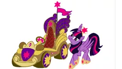Size: 1413x800 | Tagged: safe, derpibooru import, twilight sparkle, twilight sparkle (alicorn), alicorn, pony, faic, gamerbro1, ponykart, smirk, twiface, twimobile